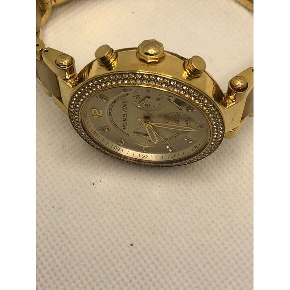 Michael Kors MK5632 Women's Stainless Steel Analog Champange Dial Watch LP119 - Picture 6 of 9